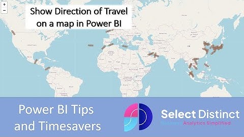 Power BI Transport Maps: Show Direction of Travel with Icon Map