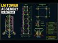 👉 LM Tower Assembly in AutoCAD #Shorts in 60 Seconds #AutoCAD #shortsyoutube #ytshorts