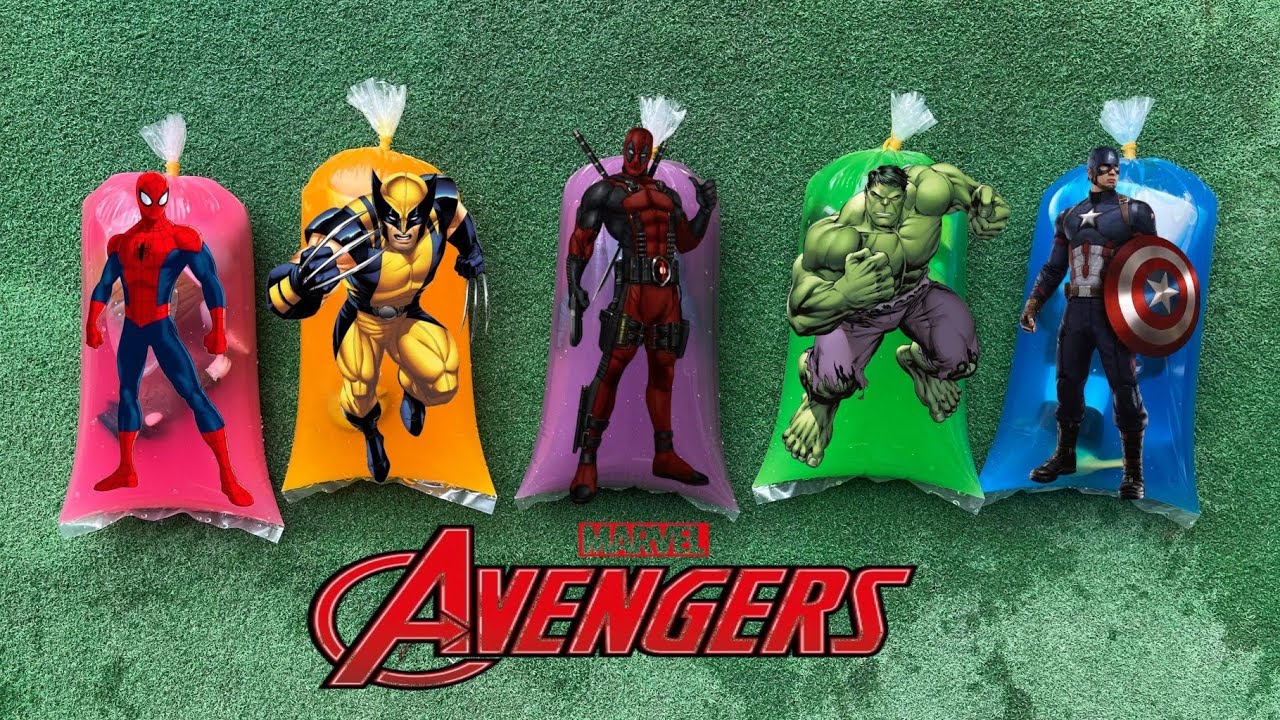 MARVEL AVENGERS: Spider-Man, Hulk, Ironman, Captain Amerika, Venon, Black Panter, Deadpool, Flash