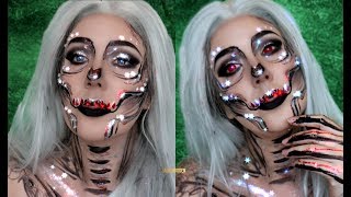 Glam Skull Makeup Tutorial | Jade Madden