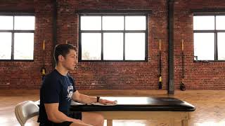Seated Shoulder Flexion Towel Slide
