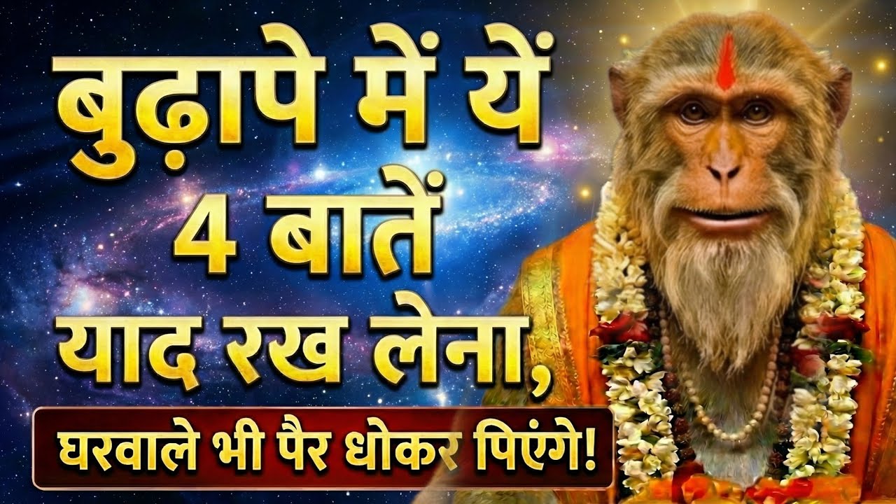 बुढ़ापे में ये 4 बातें याद रख लेना, घरवाले भी पैर धोकर पिएंगे! 🙏🚩