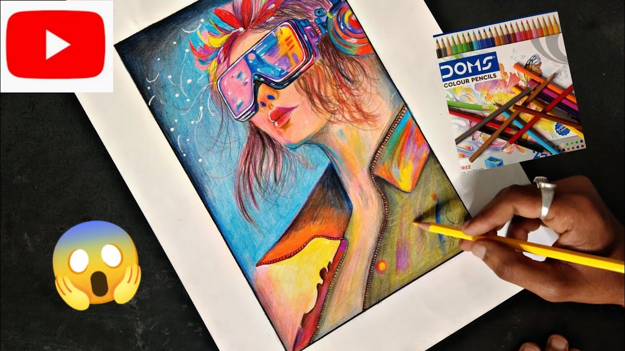 Colour Pencil Drawing for Beginners (Timelapes) - YouTube