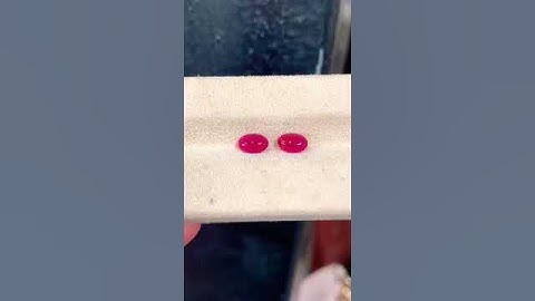 Đôi Ruby Yên Bái nhỏ xinh màu đẹp #gem #gemstone #ruby