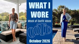 What I Wore | Week of Outfit Ideas | October 2026