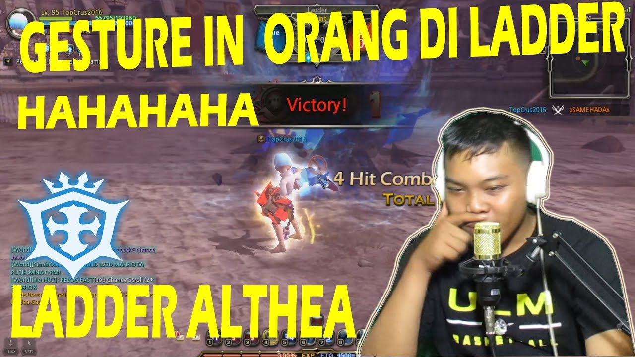 GESTURE GESTURE CLUB HAHA - CRUSADER LADDER ALTHEA - DRAGON NEST INA