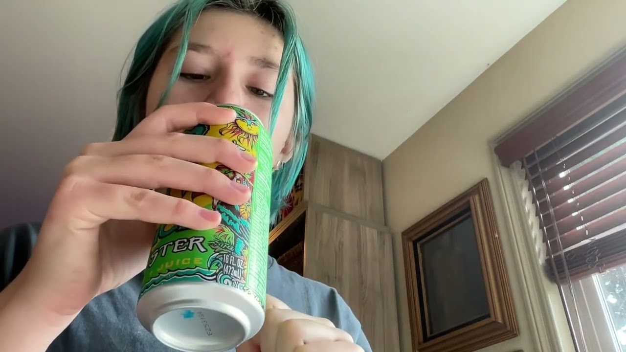 Trying new monster flavor! 