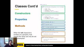 Software Dev Tools Lesson 5: Fields, Backing Fields, and Dependent Properties