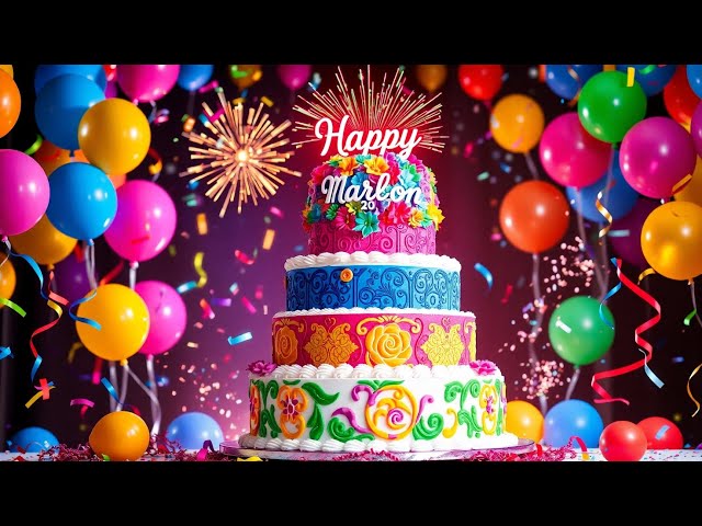 Zum Geburtstag viel Glück – Geburtstagslied für Marlon 🎉🎂