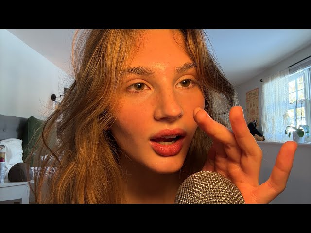 ASMR mouth sounds, hand movements, “scratch” trigger word (100% gain)