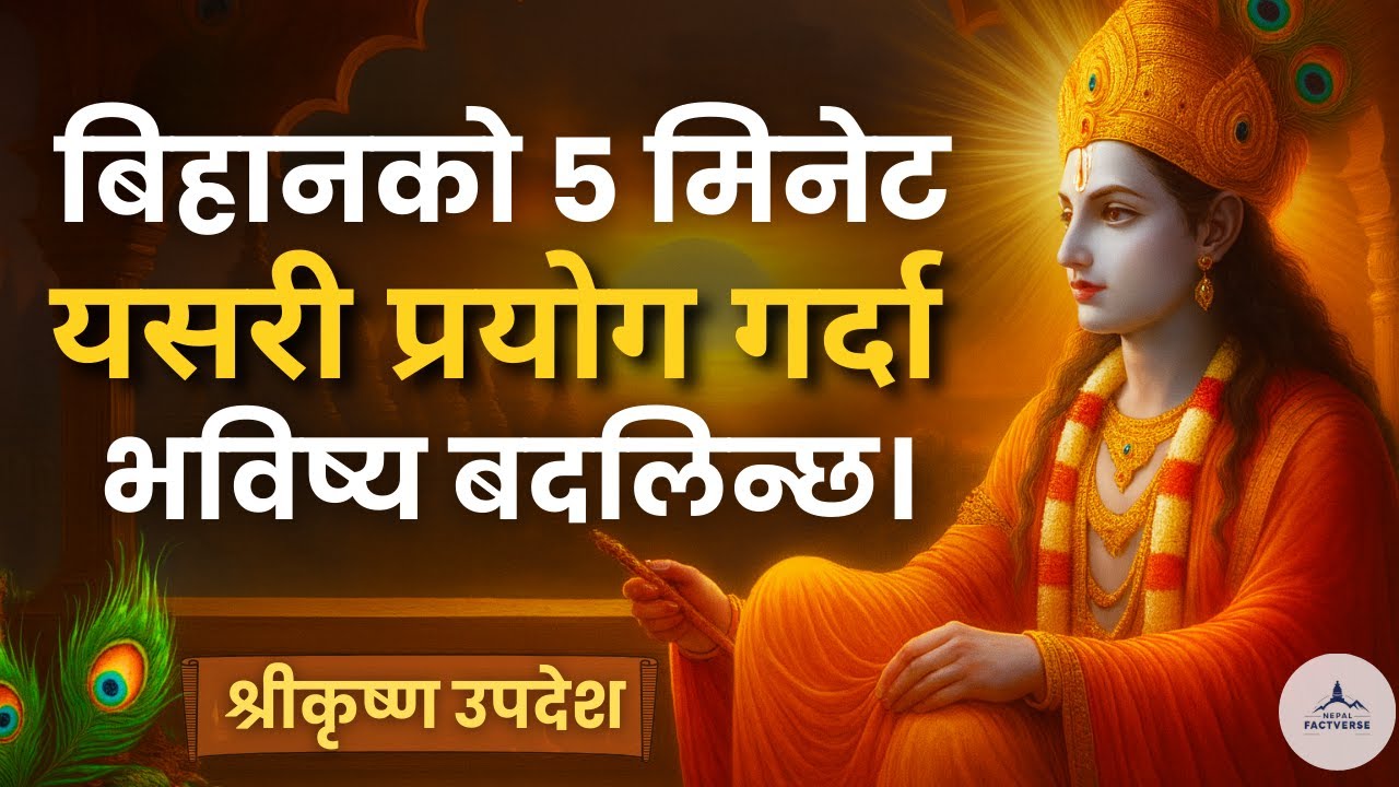 बिहानको सानो समय, जीवनको ठूलो परिवर्तन | Gita Motivation | Sri Krishna Motivation