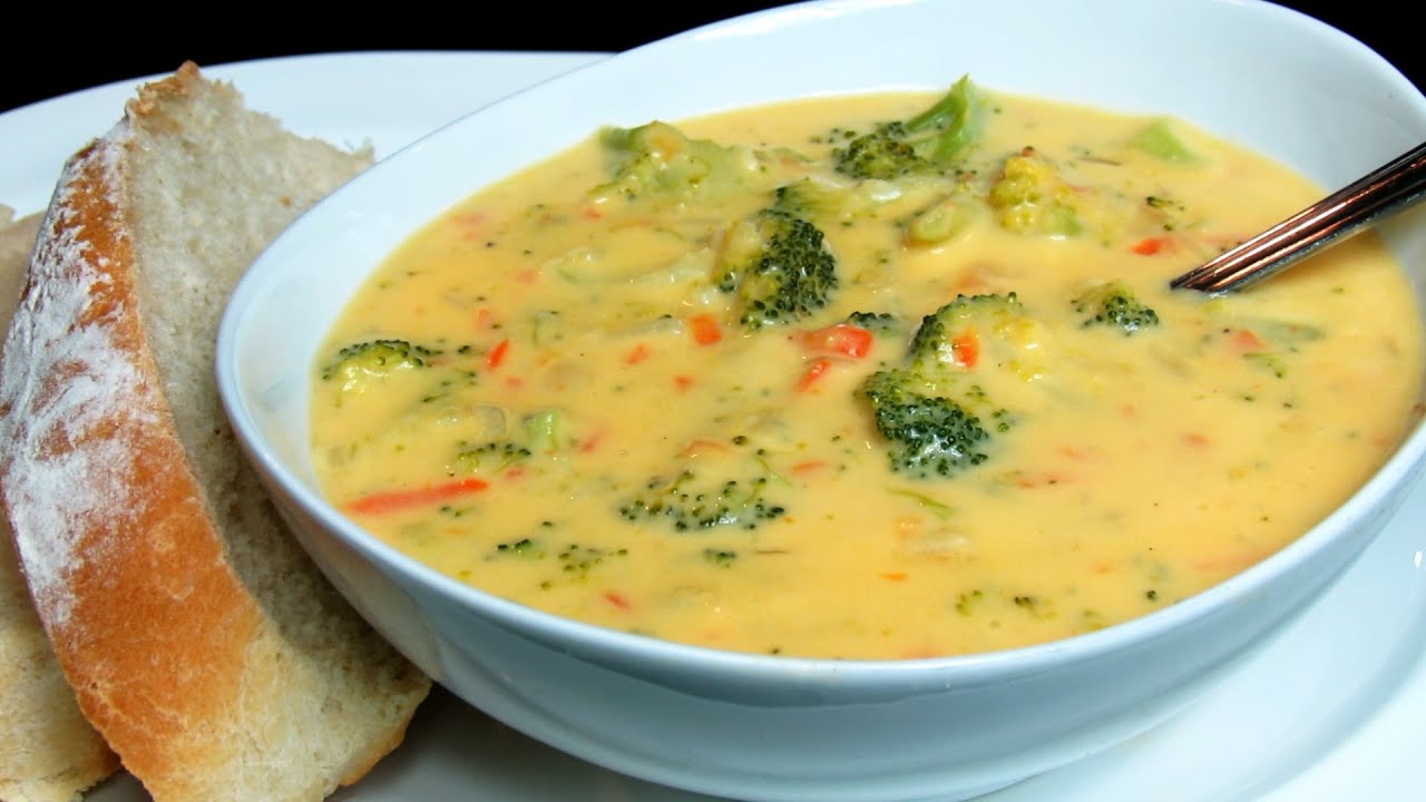 BROCCOLI CHEDDAR SOUP | BROCCOLI CHEESE SOUP RECIPE