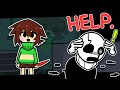 Chara tracks down gaster  undertale animation