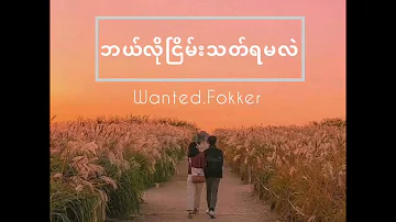 Wanted fokker - ဘယ်လိုငြိမ်းသတ်ရမလဲ - bl lo nyein thet ya m ll