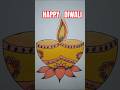How to Draw Diwali Diya Drawing | Diwali Drawing Easy and Beautiful