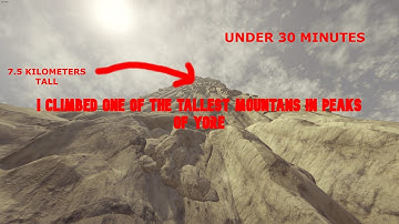 Peaks of yore - i climbed one of the biggest mountains under 30 minutes