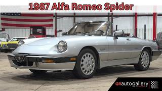 1987 Alfa Romeo Spider Quadrifoglio For Sale - Walk Around Alfa Romeo Quadrifoglio 1987