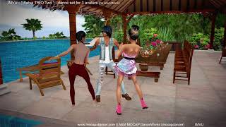 IMVU - Salsa TRIO Two - dance set for 3 avatars