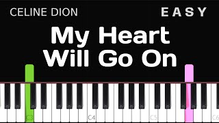 Celine Dion - My Heart Will Go On (Titanic) - EASY Piano tutorial
