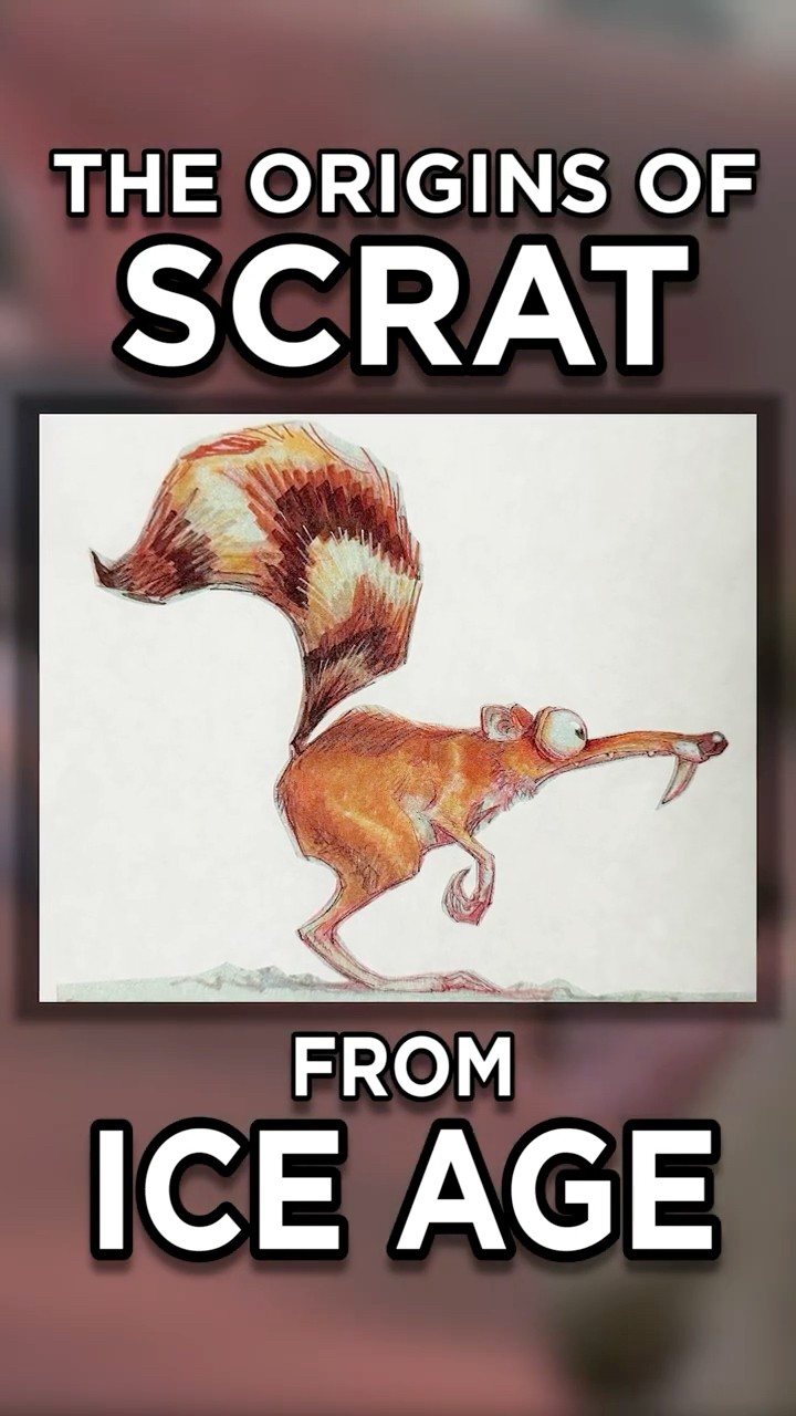 The Origins of Scrat from Ice Age / #Animation #IceAge