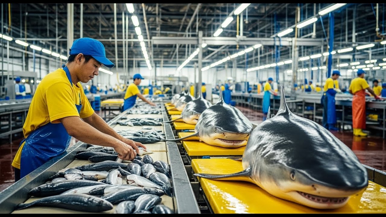 Inside the Shark Leather Factory (FULL PROCESS)
