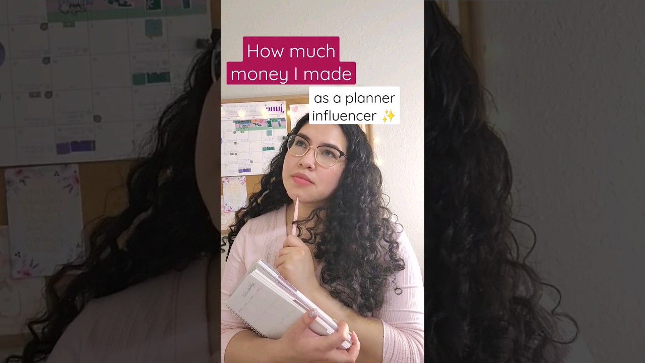 How Much I Made As A Planner Influencer 