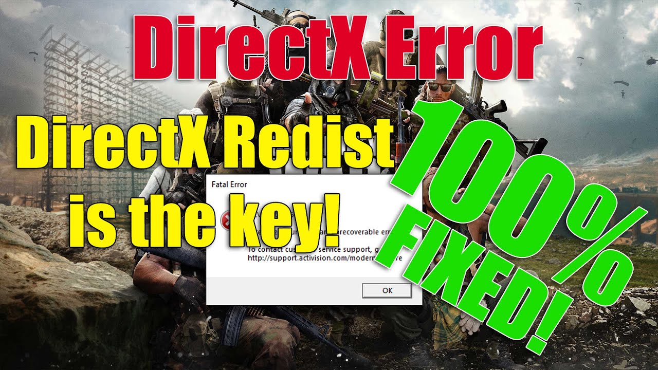 How to Fix DirectX Error DirectX Redist is the Key! YouTube