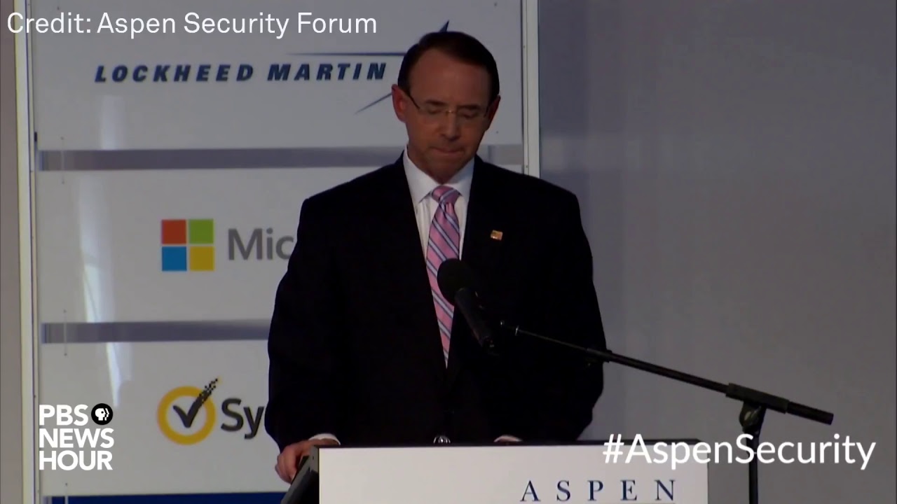 WATCH: Deputy Attorney General Rod Rosenstein expected to make a cybersecurity announcement