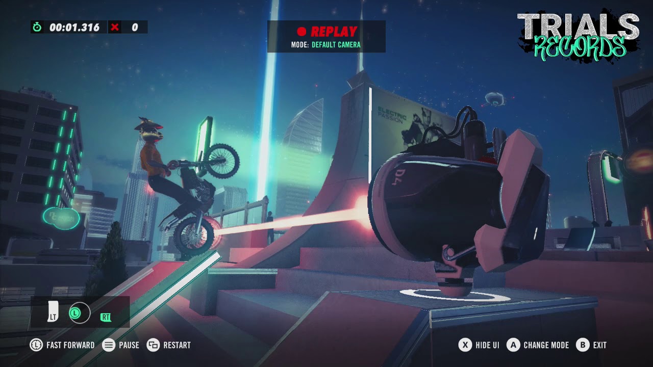 Trials Rising - Light Runner - 38.803 - Raon GT4 - World Record - 2019-11-08