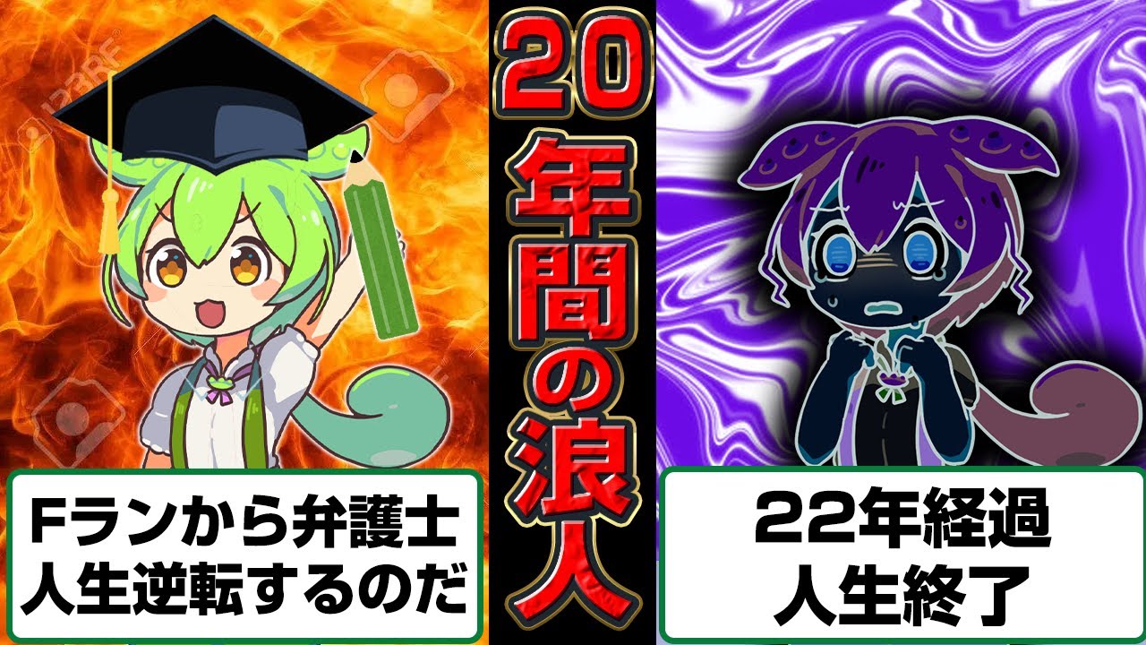22年間司法浪人したずんだもんの末路