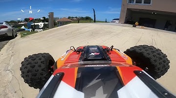 Arrma Kraton 8s 23T pinion Speed Run