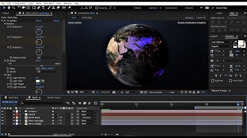 How to create a  Planet inside After Effects-Using CC Sphere