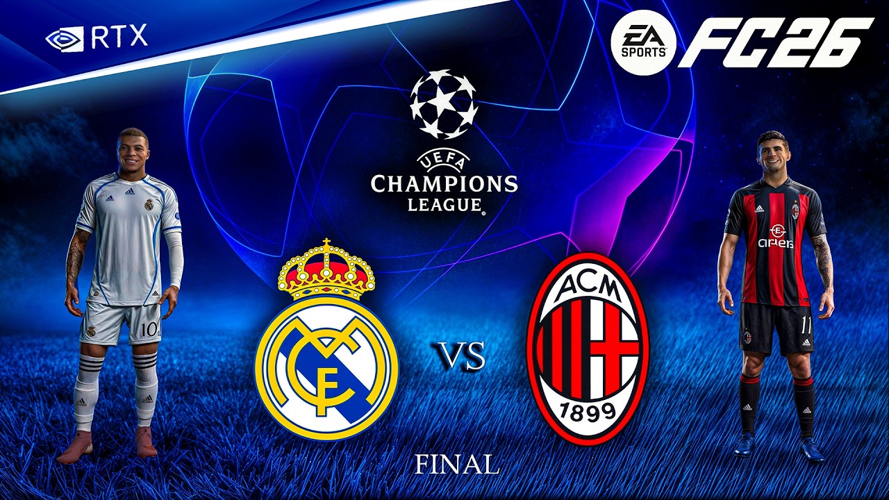 FC 26 - Real Madrid vs. AC Milan - UEFA Champions League Final Match | PS5™ Pro [4K60]