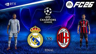 FC 26 - Real Madrid vs. AC Milan - UEFA Champions League Final Match | PS5™ Pro [4K60]
