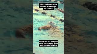 Blind Senior Games Swimmer with Powerful Message to Inspire Others