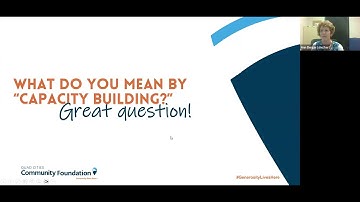 Nonprofit Capacity Building Grants Information Session