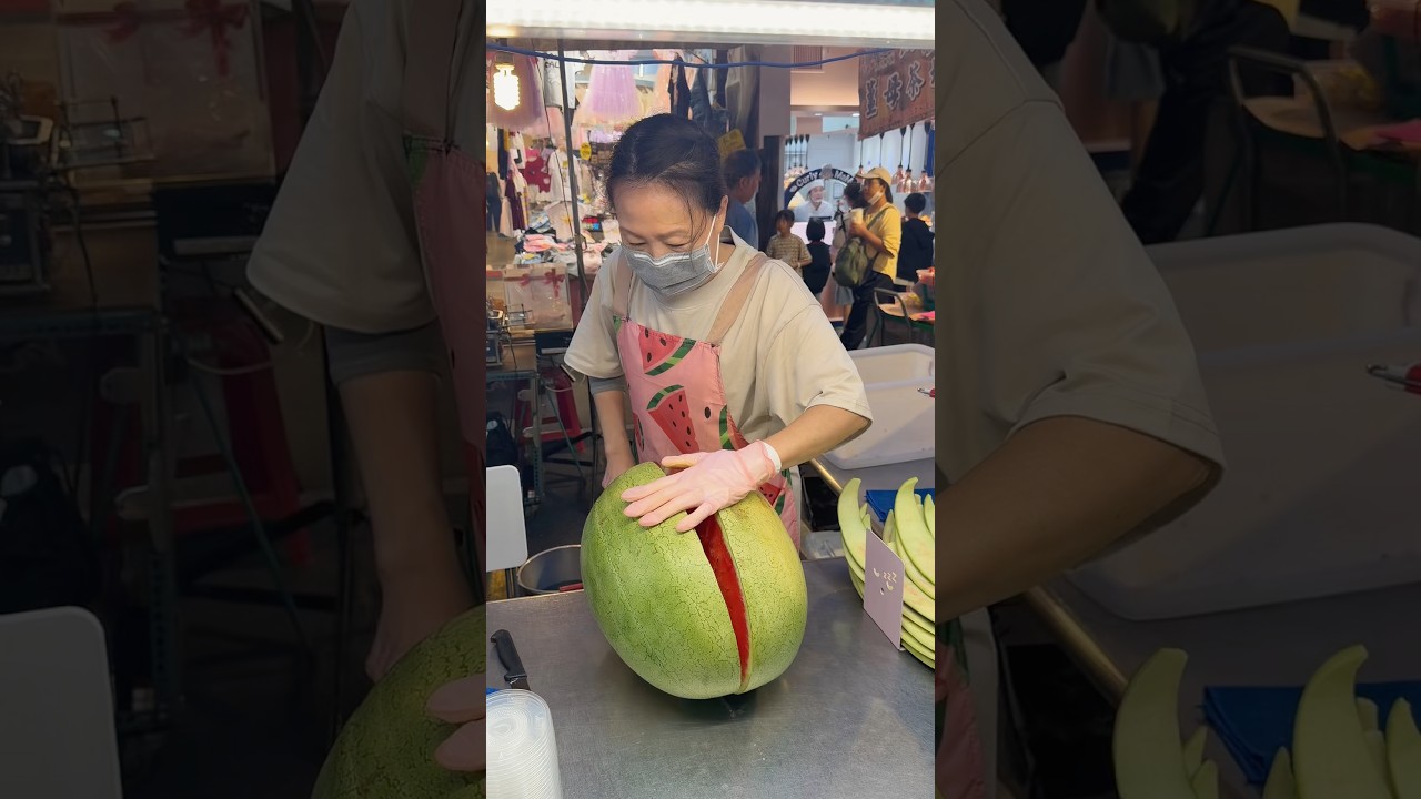 Popular Watermelon Juice in Taiwan🍉