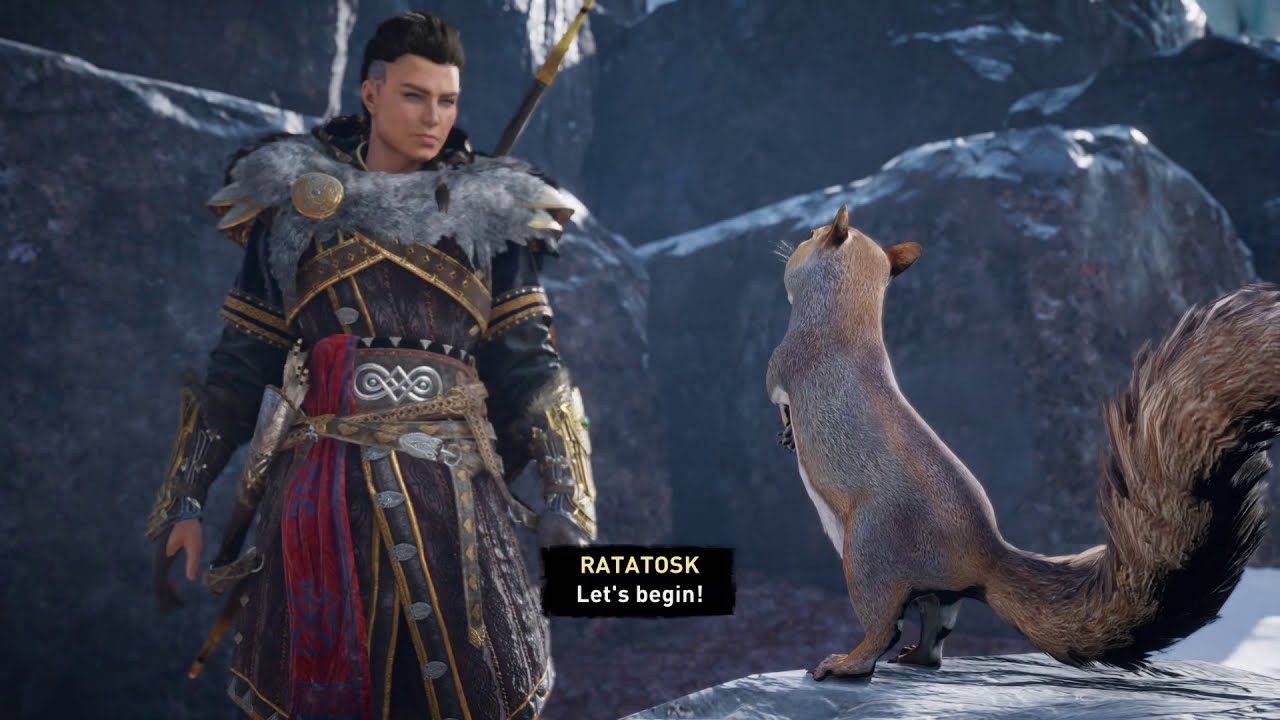 Assassin's Creed: Valhalla - Talking Squirrel Rap Battle