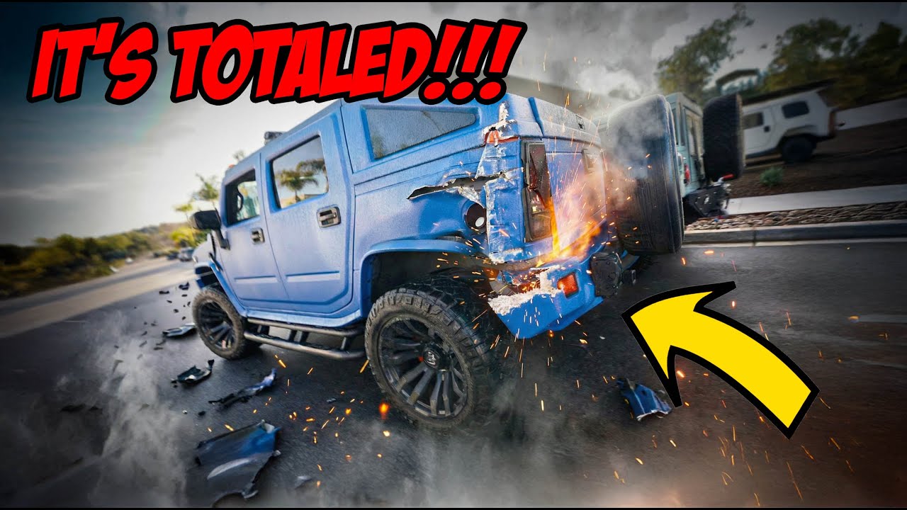 Автомобиль Hummer стоимостью 220 000 долларов уничтожен!!! При доставке!!!!