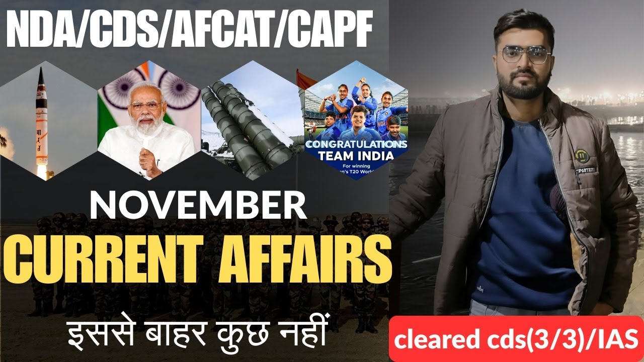 Weekly Most Important Current Affairs - November (1 - 7 Nov) for NDA ...