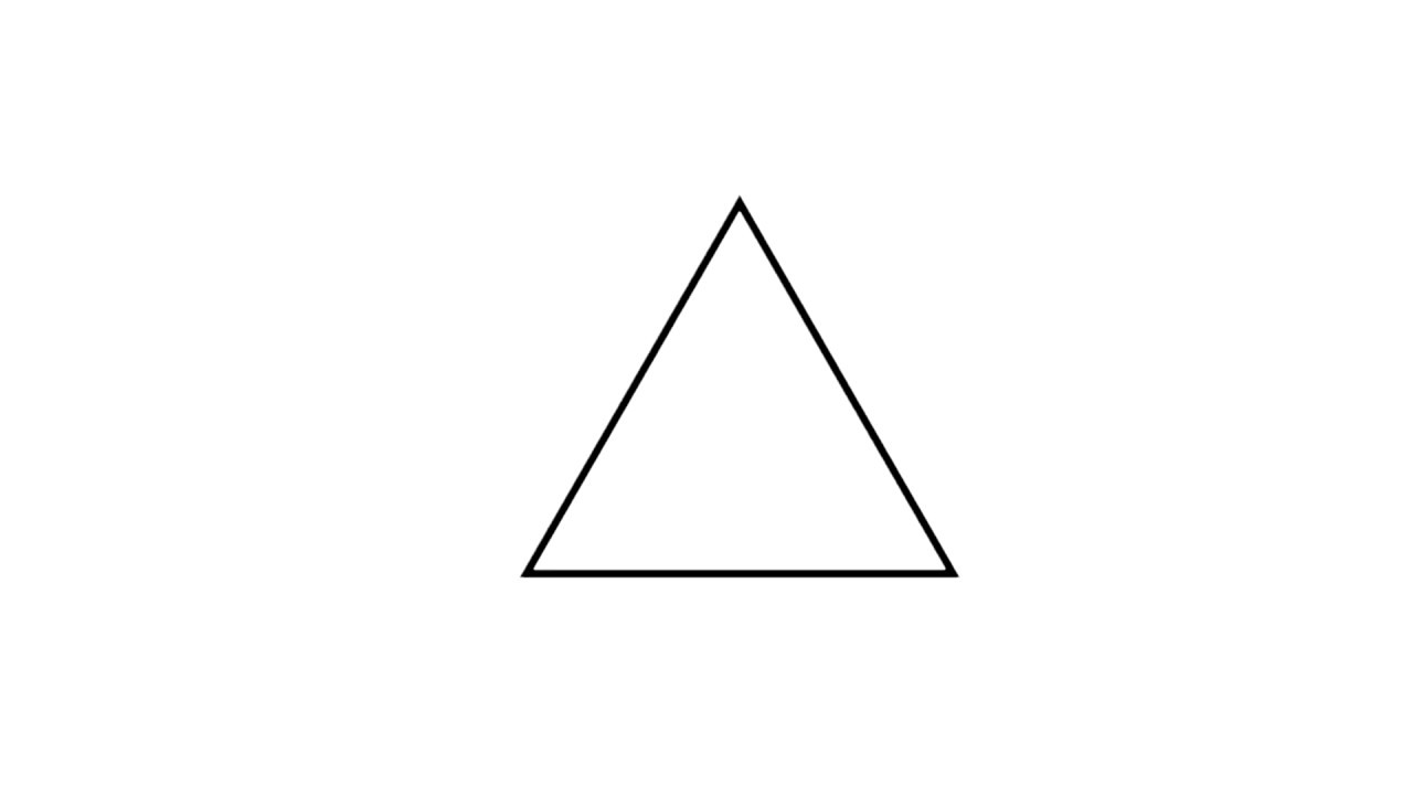 Рисунок 1 10 треугольник. Треугольник на белом фоне. Изображение треугольника. Контурный треугольник. Треугольник без фона.