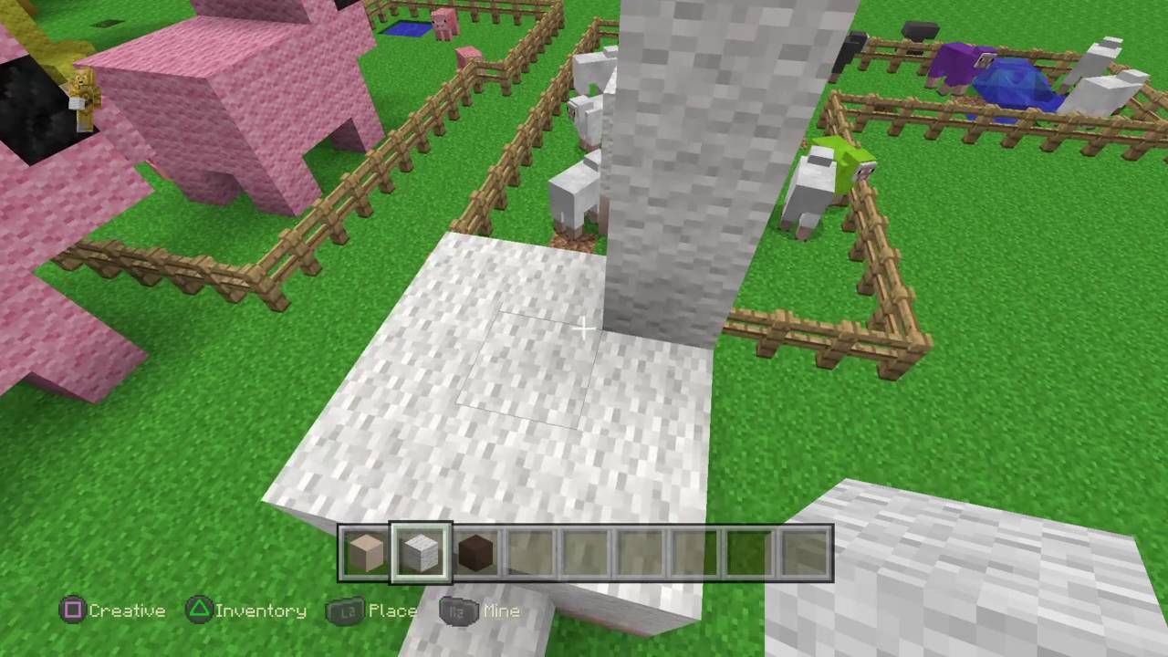 Minecraft: How to build a sheep - YouTube