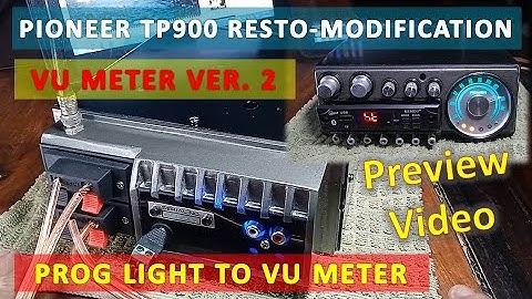 Pioneer TP900 Program Track Selector Lights VU Meter Modification Version 2 Preview Video