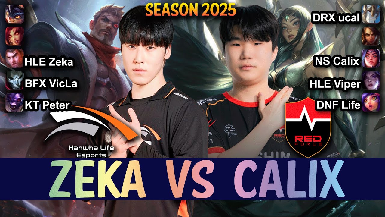 HLE Zeka vs NS Calix - Zeka JAYCE vs Calix IRELIA Mid - Patch 25.14 KR Ranked | lolrec