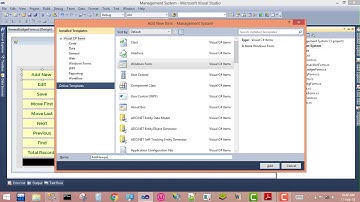 Windows Forms Management System in SQL and Visual Studio