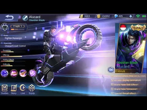 Finally Alucard  Legend  Skin Obsidian  Blade  Gameplay Is 