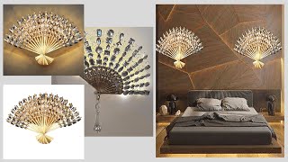 DOLLAR TREE GLAM WALL DECOR | GLAM BEDROOM WALL DECOR | HAND FAN DECORATION IDEAS