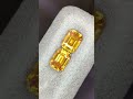 @精品3.22克拉 美美的一對黄藍寶耳釘料，祖母綠切割，玻璃體，全面反火🔥，附证书，代鑲嵌 💰43500一组