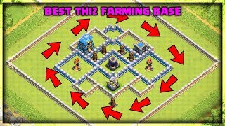 Best Th12 Farming Base Never Lose Dark Elixir Clash Of Clans