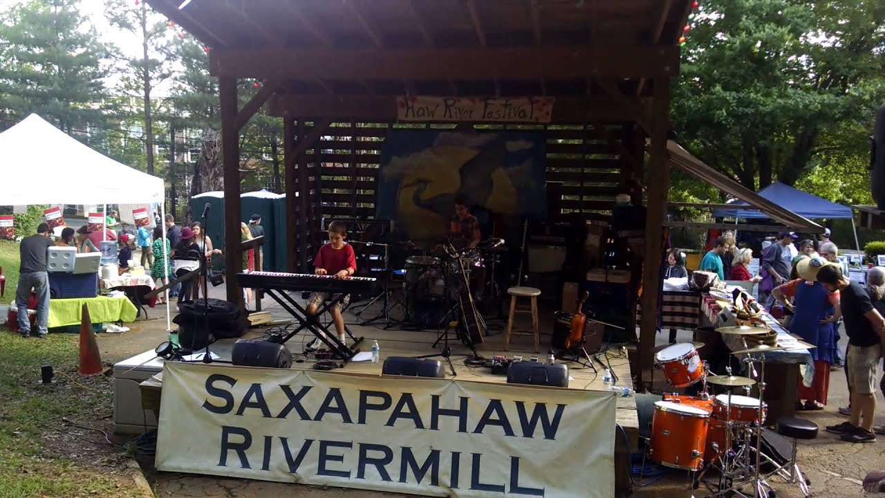 2015 Haw River Festival Bucket Brothers playing Caravan at Saxapahaw